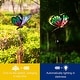 preview thumbnail 10 of 8, Adeco Solar Wind Chimes for Outside Metal Butterfly LED Hanging Solar Lights