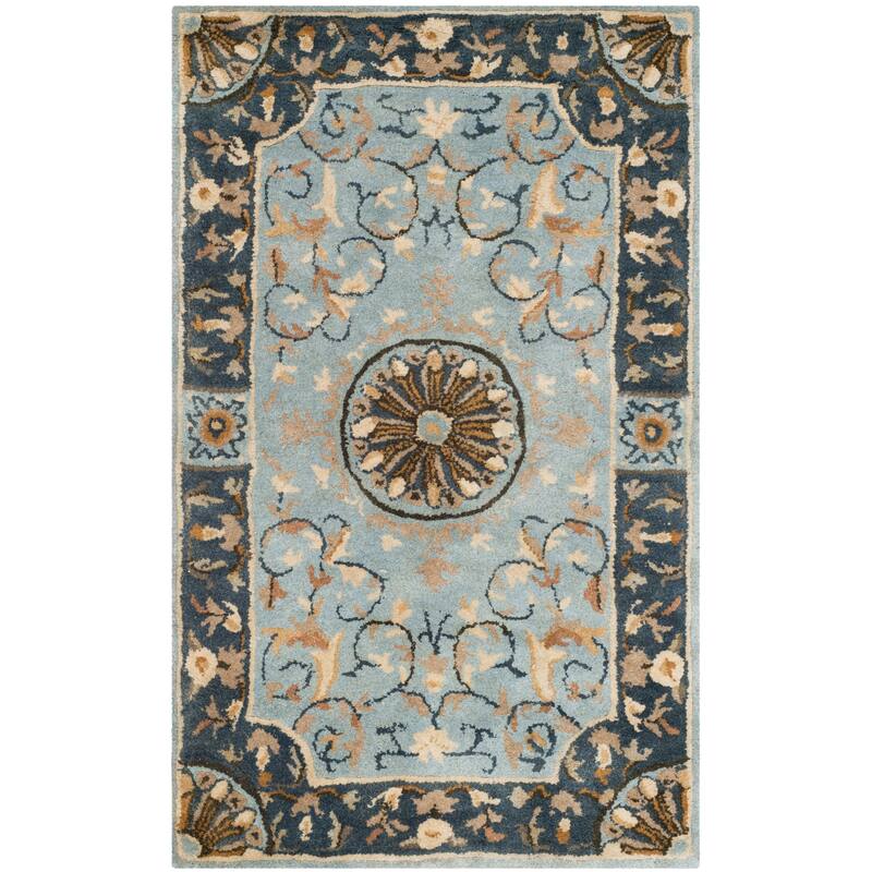 SAFAVIEH Handmade Empire Eftichia Traditional Oriental Wool Rug - 2'6" x 4' - Blue