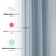 preview thumbnail 56 of 117, HLC.me 2 Piece Semi Sheer Voile Window Curtain Drapes Grommet Top Panels Bedroom, Living Room - Set of 2 panels