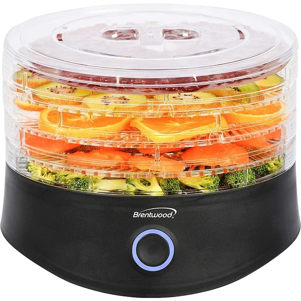Brentwood Appliances 5Tray Black Food Dehydrator with Auto Shutoff