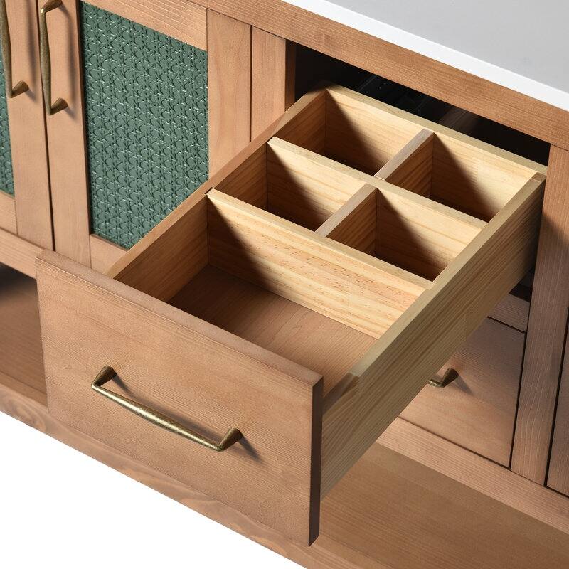 Acroma - 60'' Double Bathroom Vanity With Stone Top