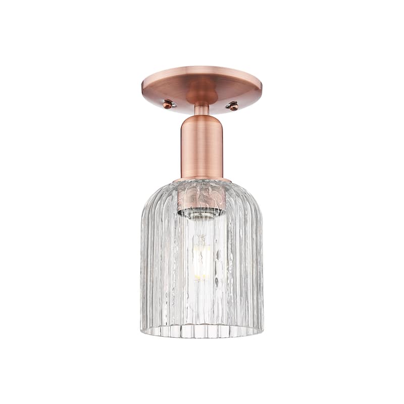 Innovations Lighting Downtown Urban - Bridal Veil - 1 Light 5" Semi-Flush Mount Light