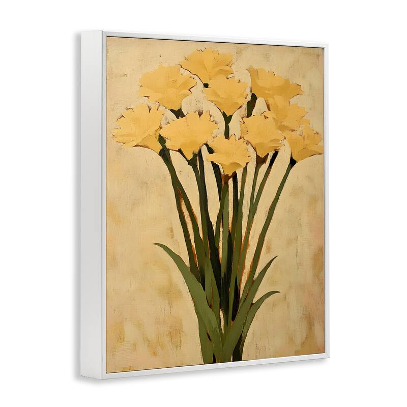 Stupell Hand Picked Daffodils Framed Giclee Art Design By Franklyn Gregory