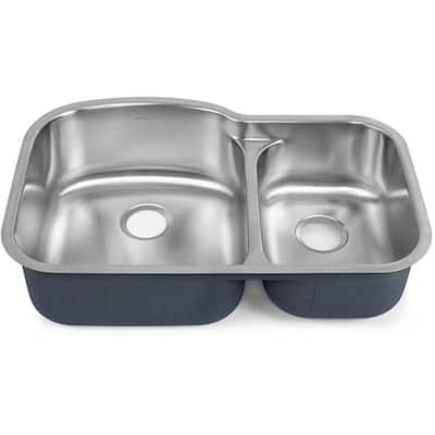Swiss Madison 32" Undermount Double Basin Stainless Steel Kitchen Sink