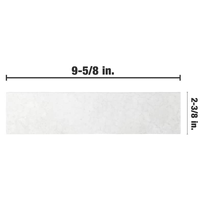 Merola Tile Heritage Snow 2-3/8" x 9-5/8" Porcelain Floor and Wall Tile