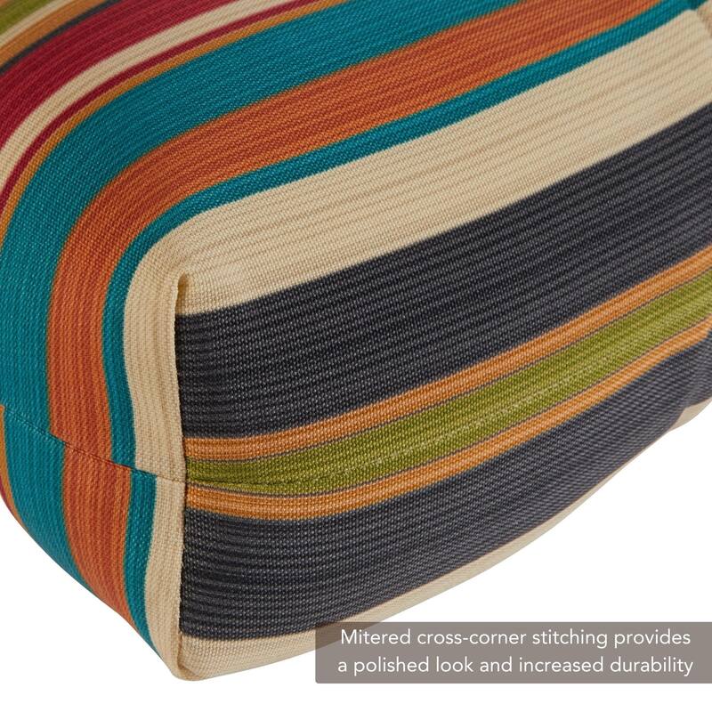 Greendale Home Fashions Global 21-inch x 42-inch Outdoor Chair Cushion (Cushion Only)