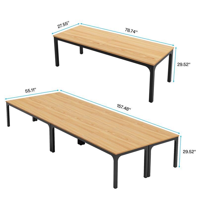 Large Conference Meeting Seminar Business Table for 12-16 Person (Set of 4) - 4PCS