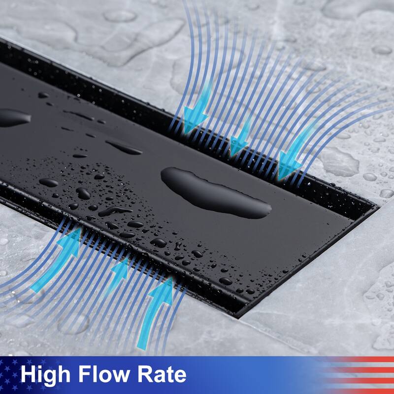 12'' W Linear Grid Shower Drain