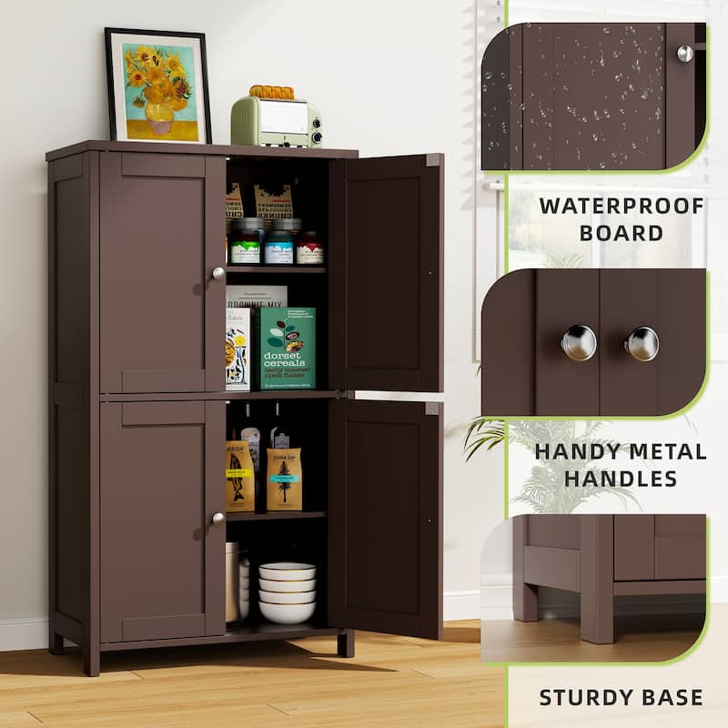 Multi-Room Storage Cabinet with Waterproof Board – Organizer for Bathroom, Kitchen & Living Room