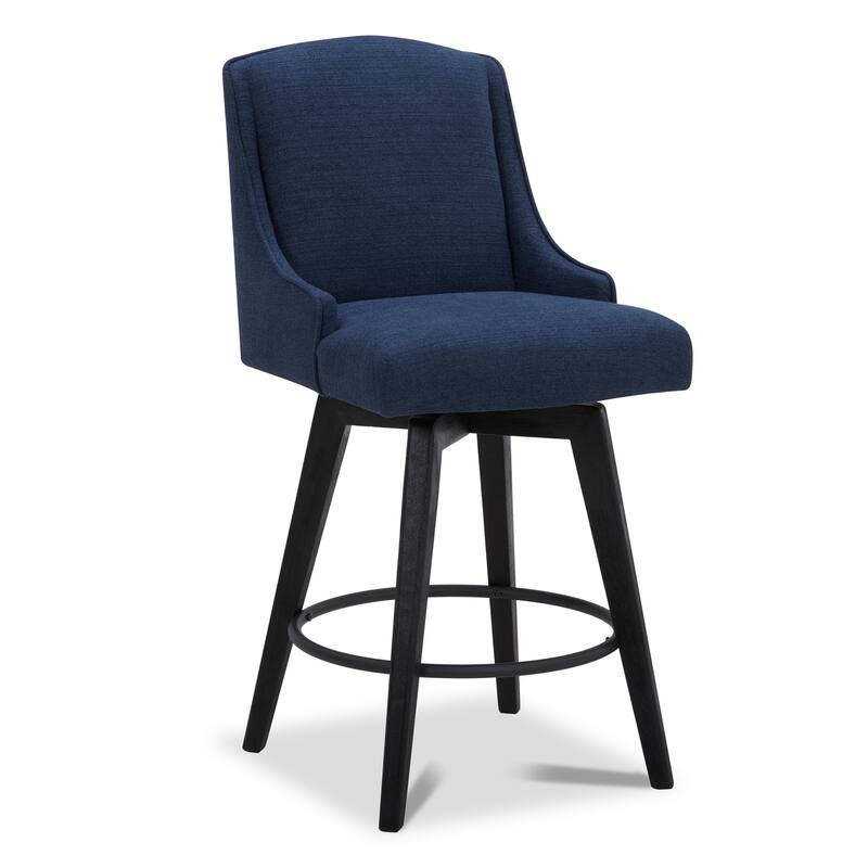 Spruce & Spring Jayden Upholstered Counter Height Swivel Barstool Set