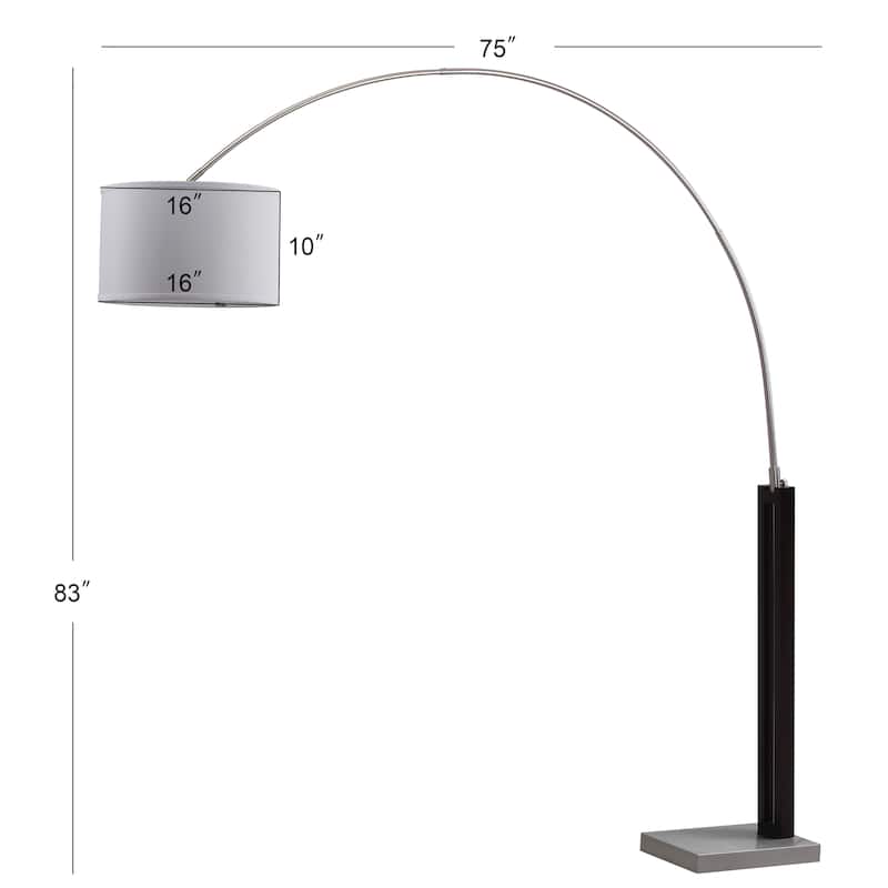 SAFAVIEH Lighting 83-inch Cosmos Arc Floor Lamp - 75"x16"x83"