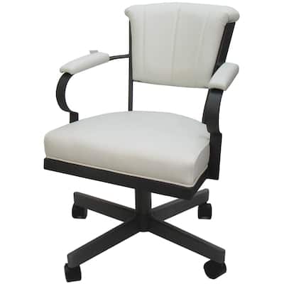 Miami Swivel Metal Caster Chair on Reading Base - 18" High Seat