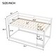 preview thumbnail 4 of 22, Twin Over Twin Solid Wood Floor Bunk Kids Bed with Ladder - Low Design for Safety, Full-Length Guardrails, Easy Assembly, White