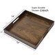 preview thumbnail 71 of 76, KINWELL Square Black Walnut Wood Serving Tray Ottoman Tray with Handles