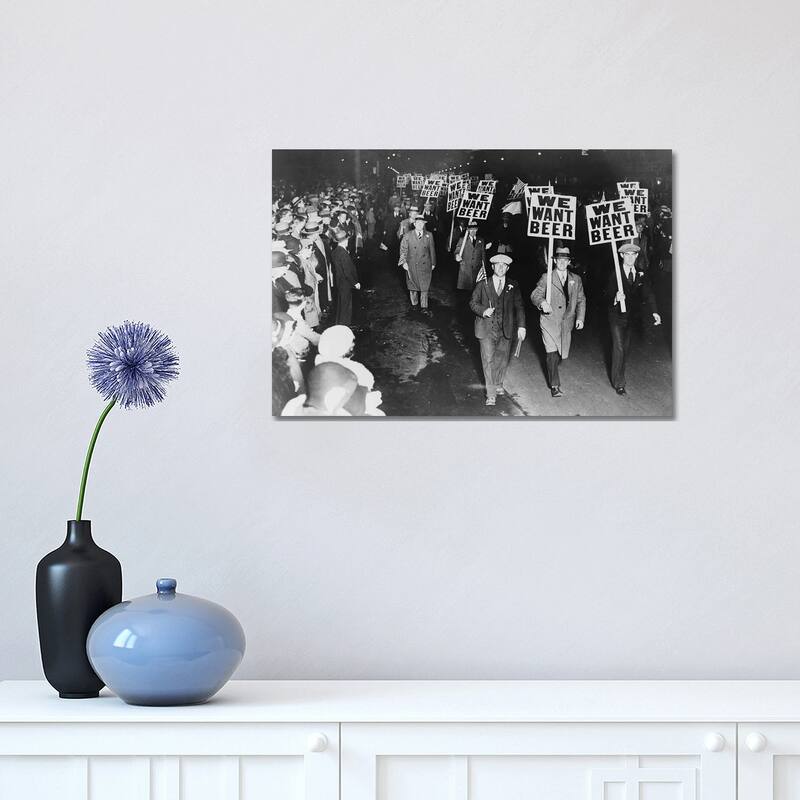 iCanvas "Prohibition Protest, 1931" by Unknown Canvas Print - 12x18x1.5