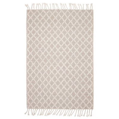 ECARPETGALLERY Braid weave Sienna Grey Wool Rug - 5'2 x 7'8