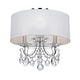 preview thumbnail 2 of 2, Othello 3 Light Polished Chrome Ceiling Mount - 14"W x 15"H