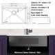 preview thumbnail 3 of 3, 27in Stainless Steel Topmount Black 18 Gauge Single Bowl Kitchen Sink - 27x18x9in
