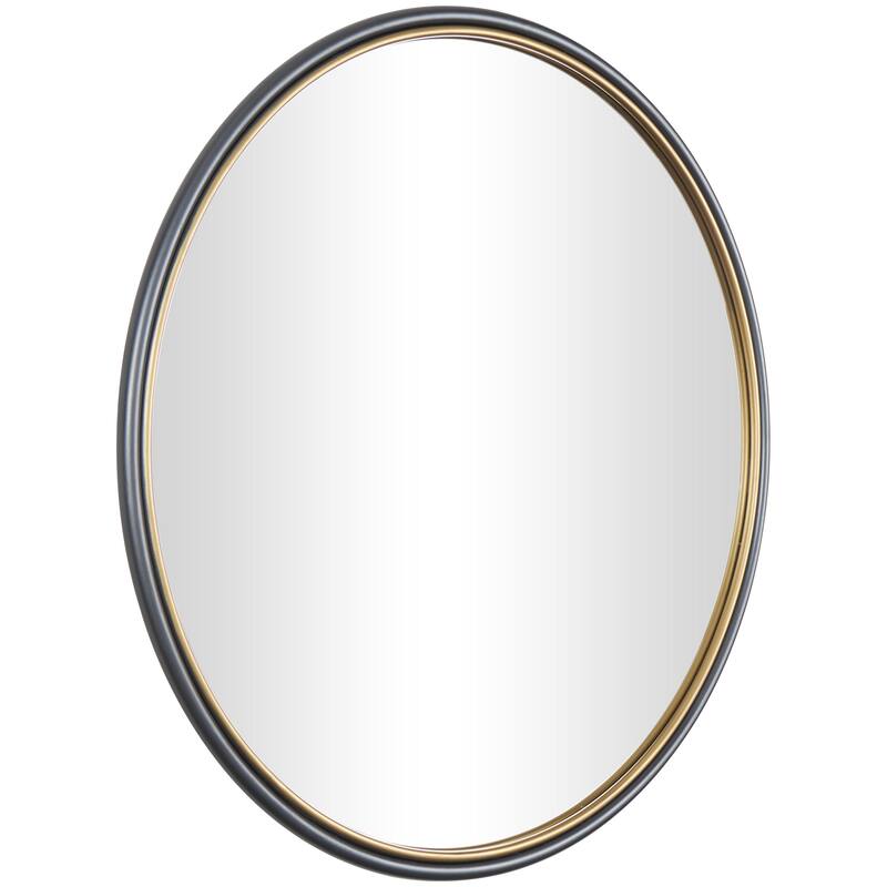 Resin Weathered Spotted Wall Mirror with Hammered Texture - Brown or Copper - Roche River Decor