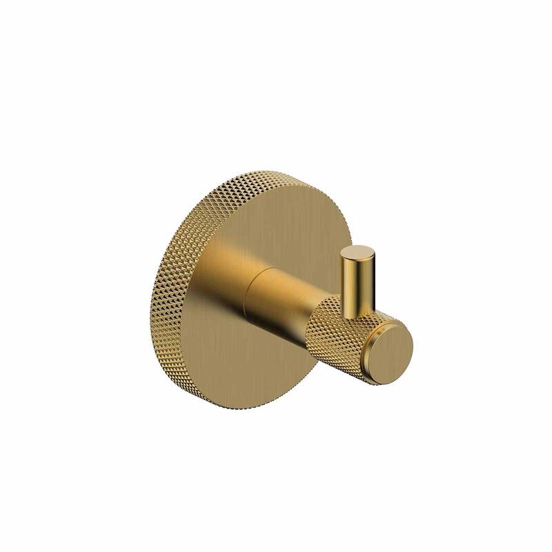 WS Bath Collections Klass WSBC 256808 Klass Single Robe Hook - Brushed Gold