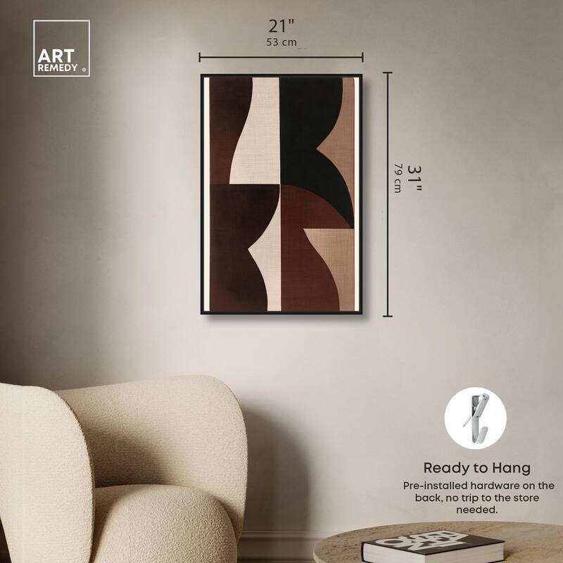 Quartet in Brown II Canvas by Art Remedy