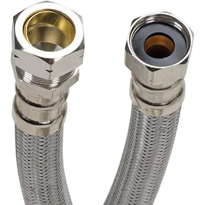 Fluidmaster 24" Water Heater Connector, 3/4" F.I.P. x 3/4" Compression