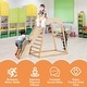 preview thumbnail 11 of 19, Costway 6-in-1 Wood Jungle Gym Montessori Climbing Play Set with - See Details