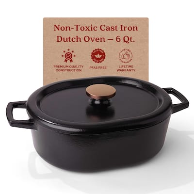 Alva Nori Enameled Cast Iron Dutch Oven w/ Lid Nonstick Enameled Pot