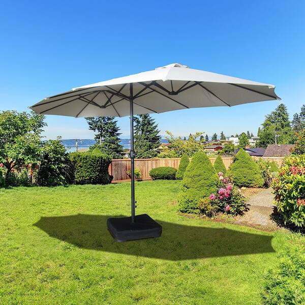 bed bath beyond patio umbrella base 15ft Patio Umbrella with base - Bed Bath & Beyond