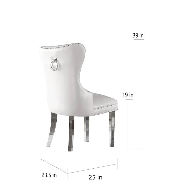 Best Quality Furniture Button-tufted Dining Chairs Set of 2