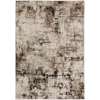 Emery Abstract Taupe Machine Made Rug - Bed Bath & Beyond - 37215917