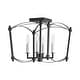 preview thumbnail 19 of 26, French Farmhouse Candle Curved Cage Ceiling Light 14.6in