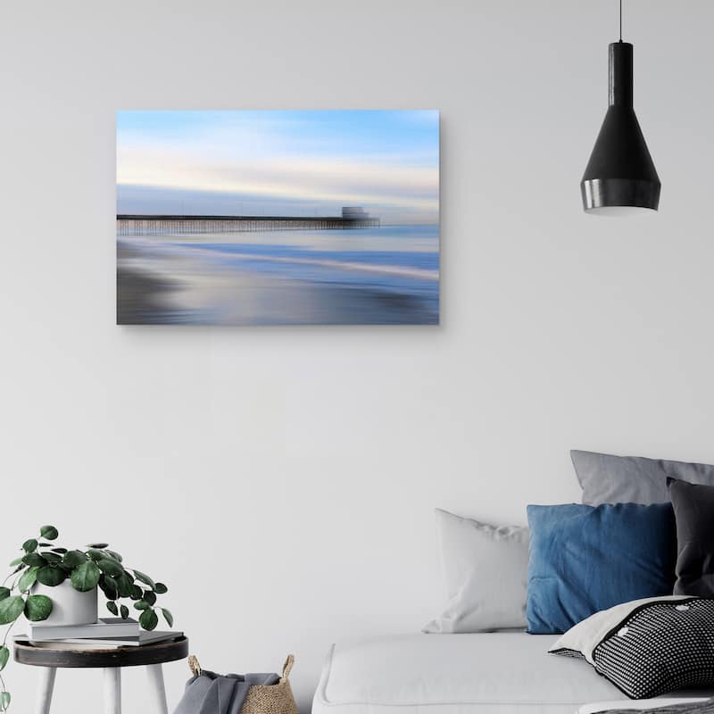 Newport Pier by Mark Timothy Canvas Art Print