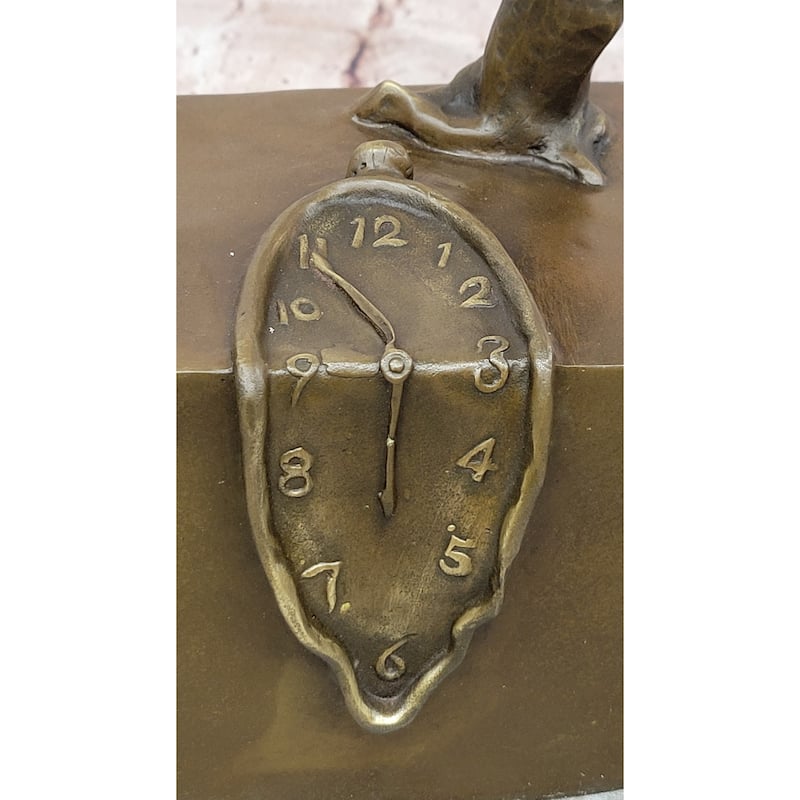 Persistence Of Memory By Salvador Dali Bronze Modern Art Sculpture Figure Statue