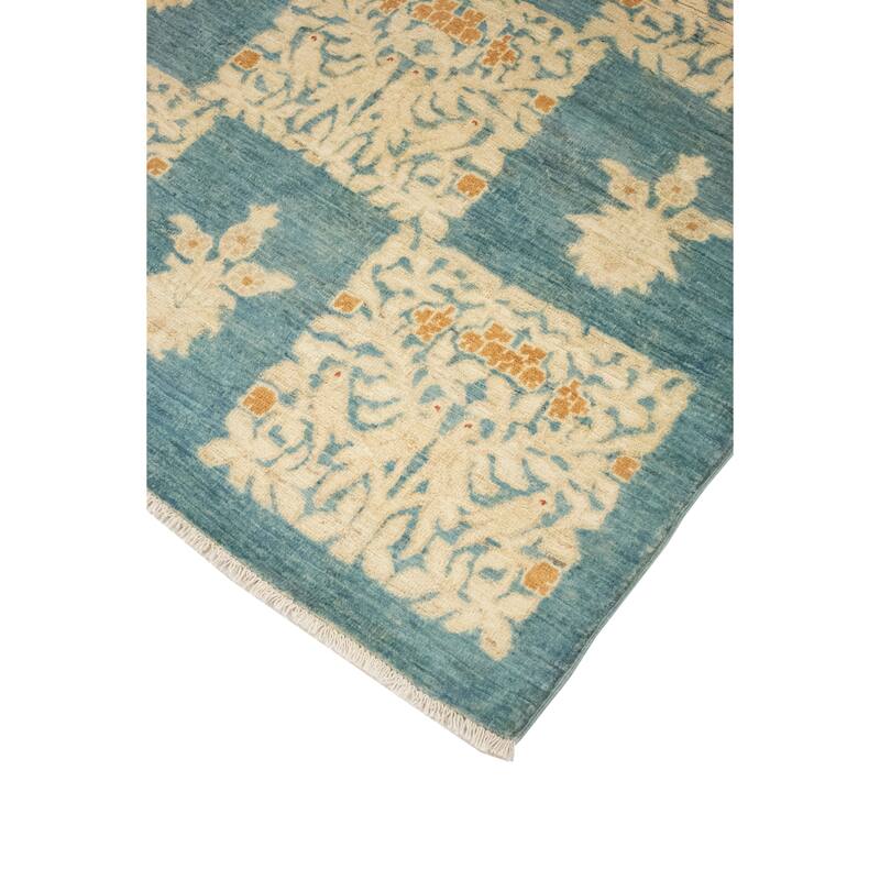 Noori Rug Fine Chobi Heidi Blue/Ivory Rug - 4'1" x 6'2"