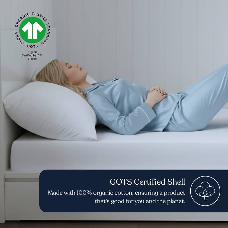 Delara 100% Organic Cotton Mattress Protector 300TC Cover