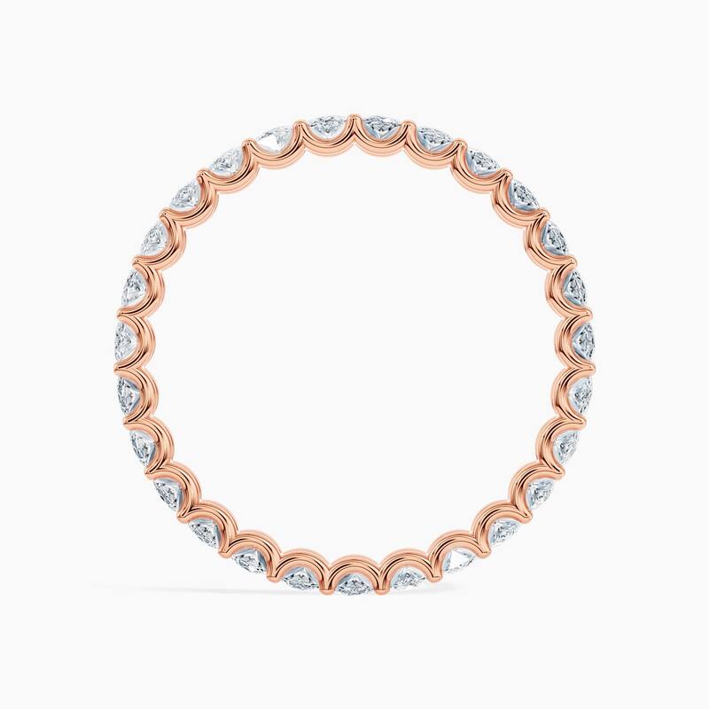 Auriya 14k Gold Marquise North-South Lab Grown Diamond Eternity Band 2.70 - 11.25 ct. tw. (F-G, VS)