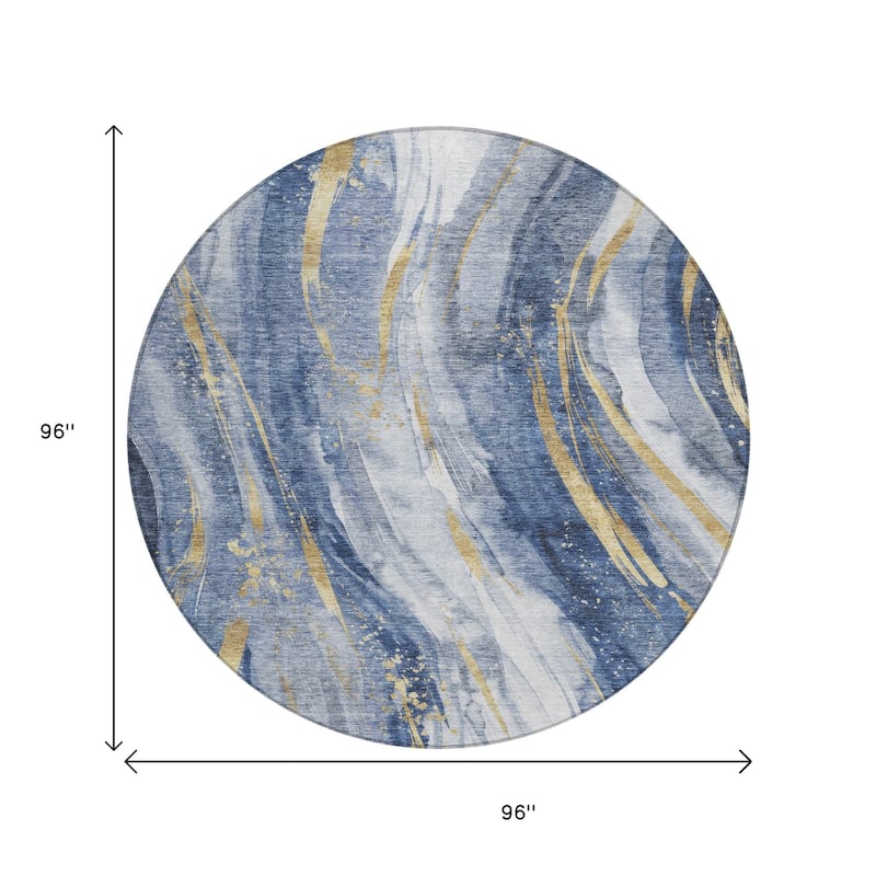 HomeRoots Abstract Transitional Rectangle Outdoor Rug