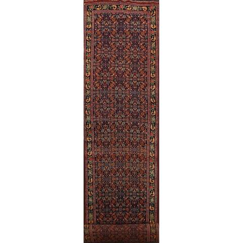 Pre-1900 Antique Bidjar Halvaei Persian Long Runner Rug Wool Handmade - 3'6" x 30'2"