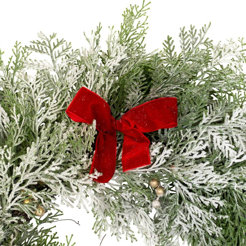 Real Touch™ Cedar and White Pine Artificial Christmas Wreath - 30" - Unlit