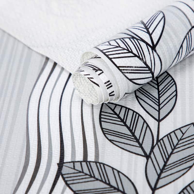 Ray Star Gray Floral Shelf liner18x96 12×120In