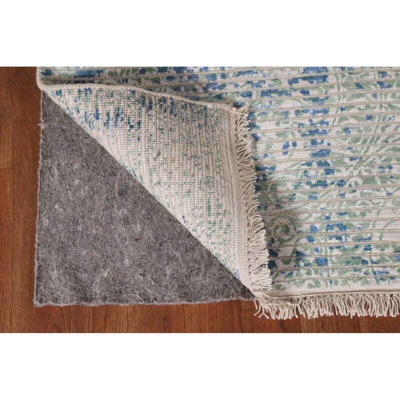 Abstract Area Rug Hand-Knotted Modern Wool Carpet - 5'5"x 7'10"