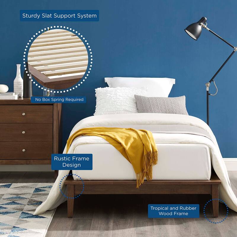 Carson Carrington Roldal Twin Wood Platform Bed