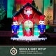 preview thumbnail 7 of 13, Fraser Hill Farm 6-Ft. Tall Prelit Santa Nutcracker Cuckoo Clock Inflatable with Music