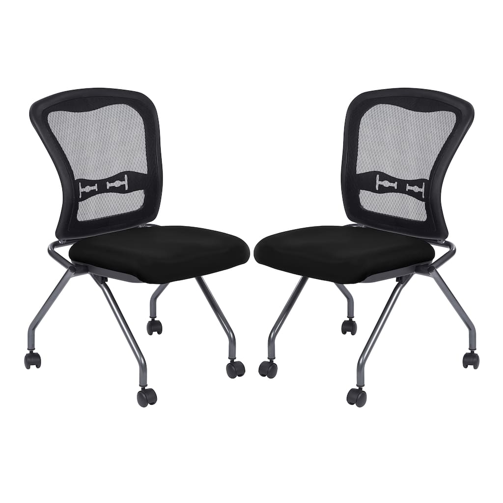 Pro-Line II Deluxe Armless Folding Chair With ProGrid® Back