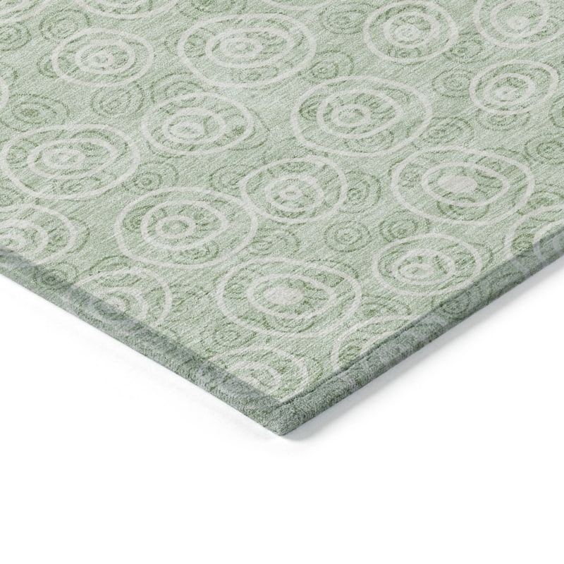 HomeRoots Geometric Transitional Rectangle Outdoor Rug