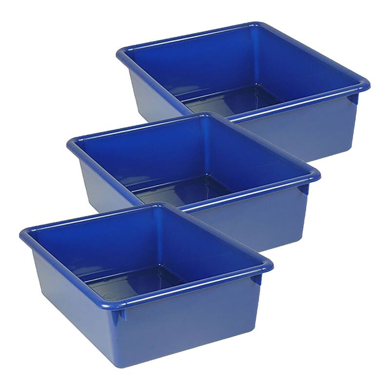 Romanoff Double Stowaway Tray Only, Blue, Pack of 3