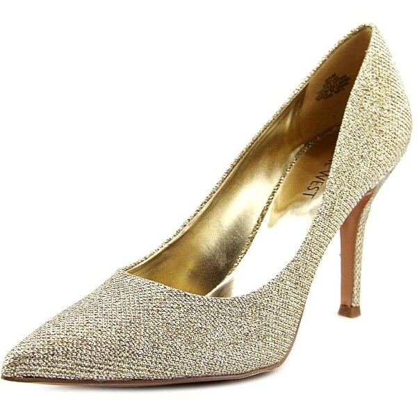 Nine West Flax Pointed Toe Canvas Heels