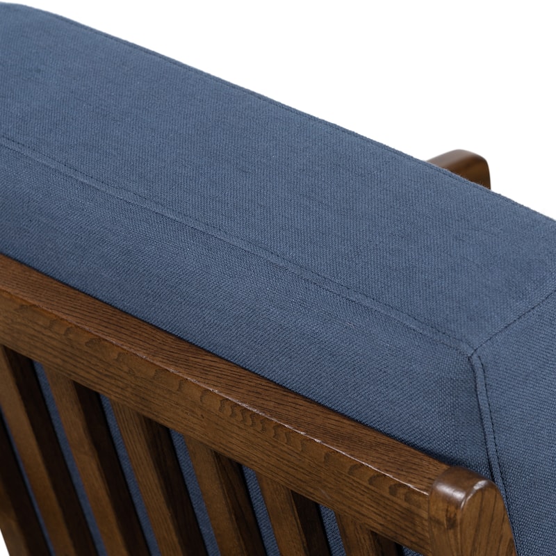 Poly & Bark Verity 25" Fabric Lounge Chair - Solid Wood Frame