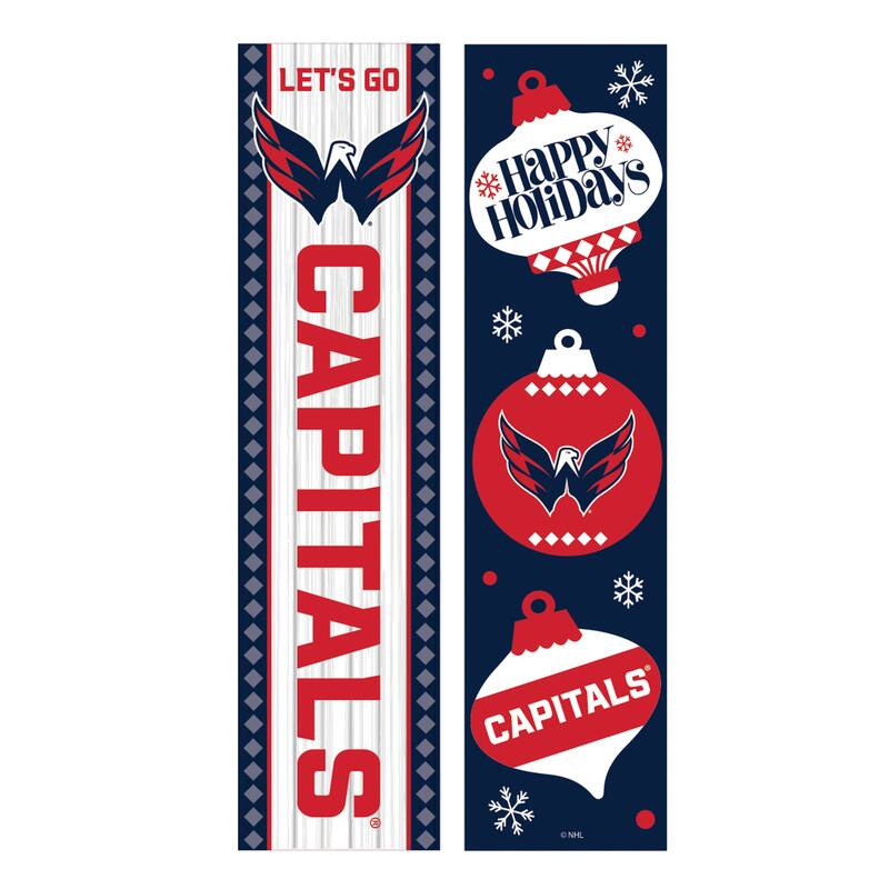 47" Double Sided Seasonal Porch Leaner, Washington Capitals - 47" x 11.25"